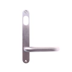 INT PLT w CYL HOLE & LEVER SATIN CHROME