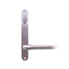 5904 ROUND END PLATE WITH TURN & 70 LEVER SATIN CHROME
