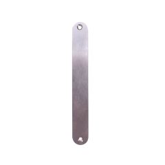 LW RND END FURN /PLATE SATIN CHROME