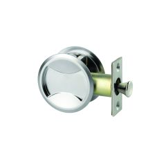 SYMMETRY CAVITY SLIDER DOOR SET - PASSAGE BRIGHT CHROME