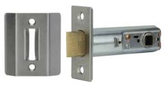 DBL BVL LTCH/DBL ACTION STRIKE SATIN CHROME