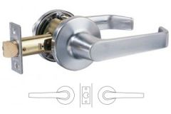 KNL - PASSAGE SET - 70mm BACKSET SATIN CHROME