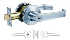KNL - STOREROOM ESCAPE DEADLATCH SET - 70mm BACKSET SATIN CHROME
