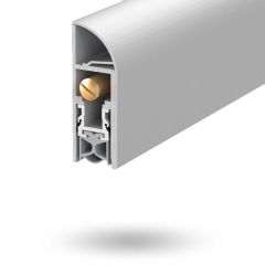 DROP SEAL HEAVY DUTY FACE FIX CURVED COVER - 635MM SILVER
