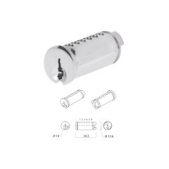 LOCKWOOD STATUS 6 530 BARREL - 6 PIN (ST) PK=10 SATIN CHROME