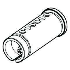 9555-3 CYLINDER BARREL 6P M REVERSE SATIN CHROME