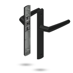 ARIA HANDLE SET - PASSAGE NON-LOCKING BLACK