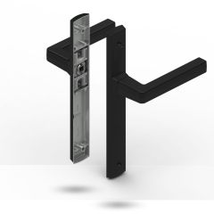 ACACIA HANDLE SET - PASSAGE NON-LOCKING BLACK