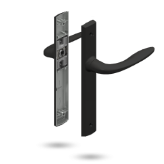 SUMMIT HANDLE SET - PASSAGE NON-LOCKING BLACK