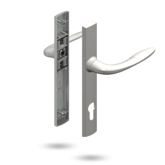 SUMMIT HANDLE SET - PATIO LOCKING SATIN CHROME