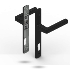 ACACIA HANDLE SET - STANDARD LOCKING BLACK