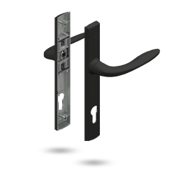 SUMMIT HANDLE SET - STANDARD LOCKING BLACK