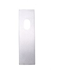 EXT RND END PLATE - CYLINDER ONLY SATIN CHROME