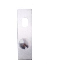 LW SQ END FURN/CYL/KNOB SATIN CHROME