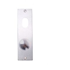 LW SQ END INT PLT CYL & KNOB SATIN CHROME