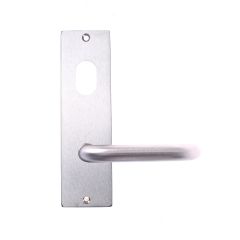 LW SQ END INT PLT CYL & LVR SATIN CHROME
