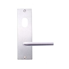 LW SQ END INT PLT CYL & LVR SATIN CHROME