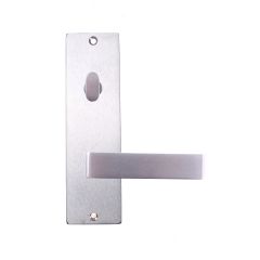 LW SQ END INT PLT TRN & LVR SATIN CHROME