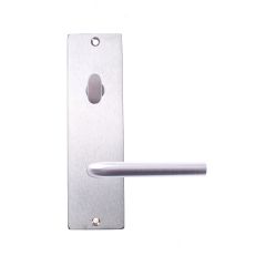 LW SQ END INT PLT TRN & LVR SATIN CHROME