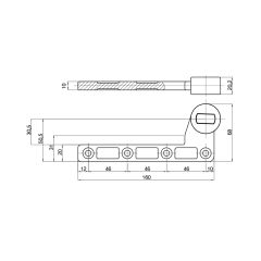 OFFSET ARM BOTTOM LH/RH
