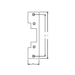 ES100/110 C-TYPE SQ CNR S/STEEL F/PLATE