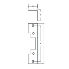 ES100/110 FACEPLATE J TYPE - REBATED