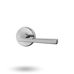 VELOCITY STD 63MM RND ROSE PASSAGE SET - 28 HAKEA SATIN CHROME