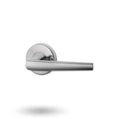 VELOCITY STD 63MM RND ROSE PASSAGE SET - L2 SPIRE SATIN CHROME