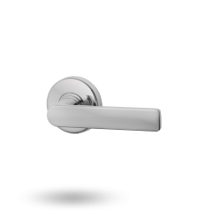 VELOCITY STD 63MM RND ROSE PASSAGE SET - L3 ELEMENT SATIN CHROME