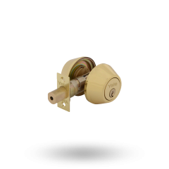 DEADBOLT DC 6PIN 60/70 DP POLISHED BRASS