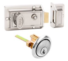 NIGHTLATCH C4 DP SATIN CHROME