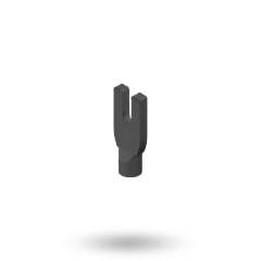 EXT OUTER SLOTTED TAILBAR BLK