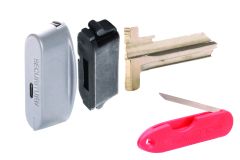 SECURITURN LOW PROFILE CAP 6 PIN C4 BROACH - TRADE PACK SATIN CHROME
