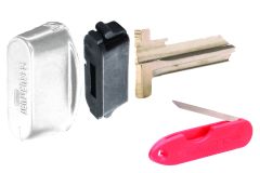 SECURITURN STANDARD CAP 5 PIN C4 BROACH - DISPLAY PACK BRIGHT CHROME