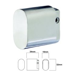 570 OVAL CYLINDER DUMMY SATIN CHROME