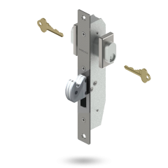 CLUTHA D/LOCK 28MM HOOK/B DC SATIN CHROME