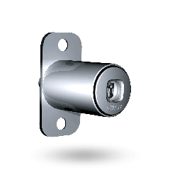 ABLOY CABINET PUSH LOCK, CR, ASSEMBLDE TO CODE, W/O KEYS