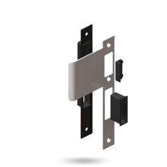 OPTIMUM/INDURO STRIKE KIT - RIGHT HAND EXTENDED STRIKE STAINLESS STEEL