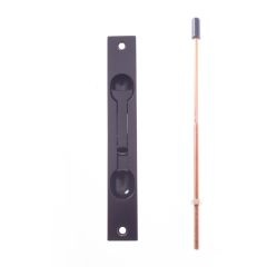 FLUSH BOLT-STD-SURFACE MT-NYLON TIP 12.5mm