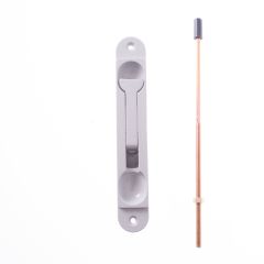 FLUSH BOLT-RECESS MT-NYLON TIP 12.1mm BRIGHT CHROME