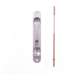 FLUSH BOLT-RECESS MT STEEL TIP 12.5mm SATIN CHROME