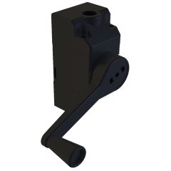 S/LEVER G/BOX FIXED HANDLE BLACK