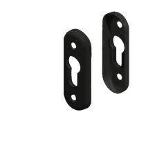 CYLINDER ESCUTCHEON SET BLACK