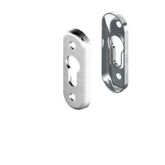 CYLINDER ESCUTCHEON SET SATIN CHROME