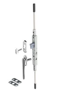TWIN BOLT TIMBAFOLD LKG + UNO SATIN CHROME