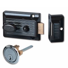 RIMOCK NIGHTLATCH WITH SNIB BRIGHT CHROME
