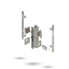 INDU APEX 50BS 4P S DC SQ 141300 BRUSHED NICKEL