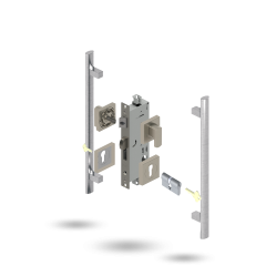 INDU APEX 50BS 4P S DC SQ 141450 BRUSHED NICKEL