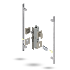 INDU APEX 50BS 4P S DC SQ 141600 BRUSHED NICKEL