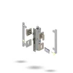 INDU APEX 50BS 4P S DC SQ 145225 BRUSHED NICKEL